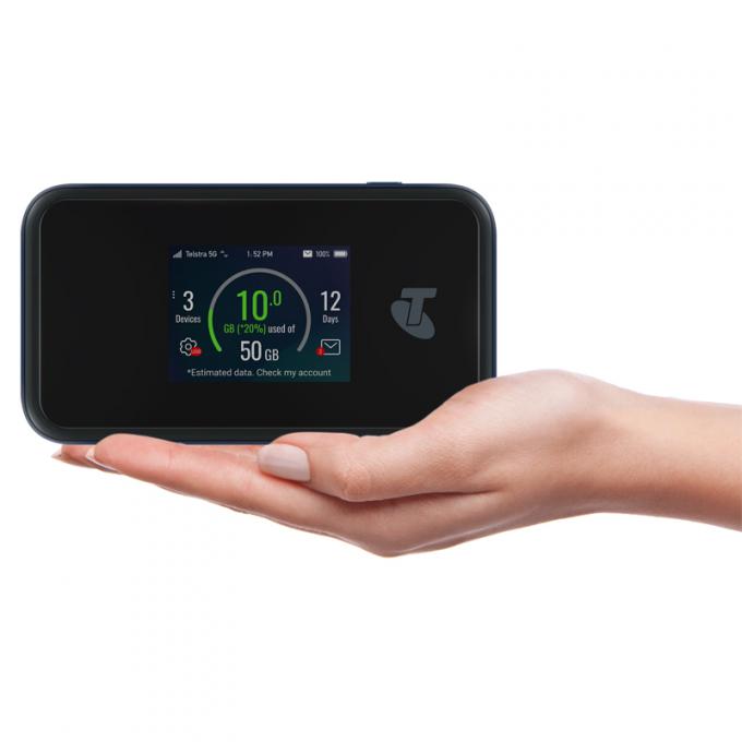 オリジナル ZTE MU500 ZTE 5G Wi-Fi Pro 5G mm & sub 6GHz 4G CAT20 WiFi 6 + LAN ポート 3