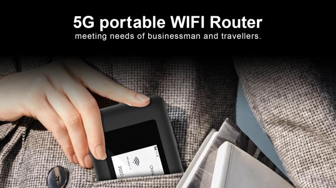 Unlock CAT18 5G MiFis Mobile Hotspots Cellular Wi-Fi Router 5000Mah Battery WiFi6 5G Router With Sim Card Slot 8