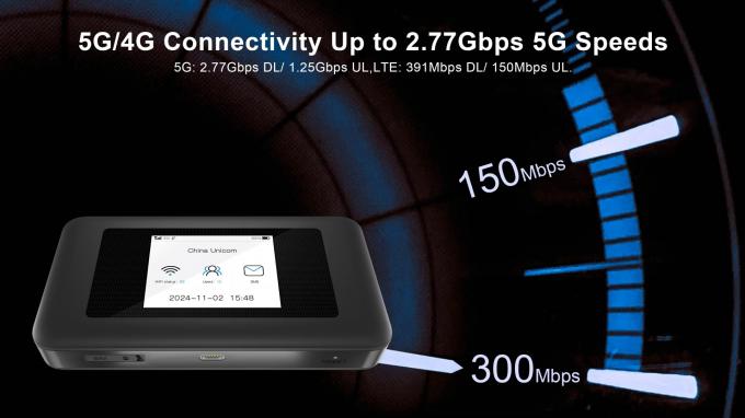 Unlock CAT18 5G MiFis Mobile Hotspots Cellular Wi-Fi Router 5000Mah Battery WiFi6 5G Router With Sim Card Slot 9