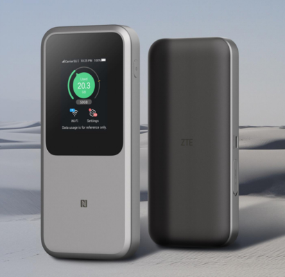 ZTE U50 Pro 5G モバイル WiFi ルーター (Qualcomm SDX62 搭載)、WiFi 6 2.4G/5G AX3600 4G ワイヤレスホットスポット、10000mAh バッテリーパワーバンク付き